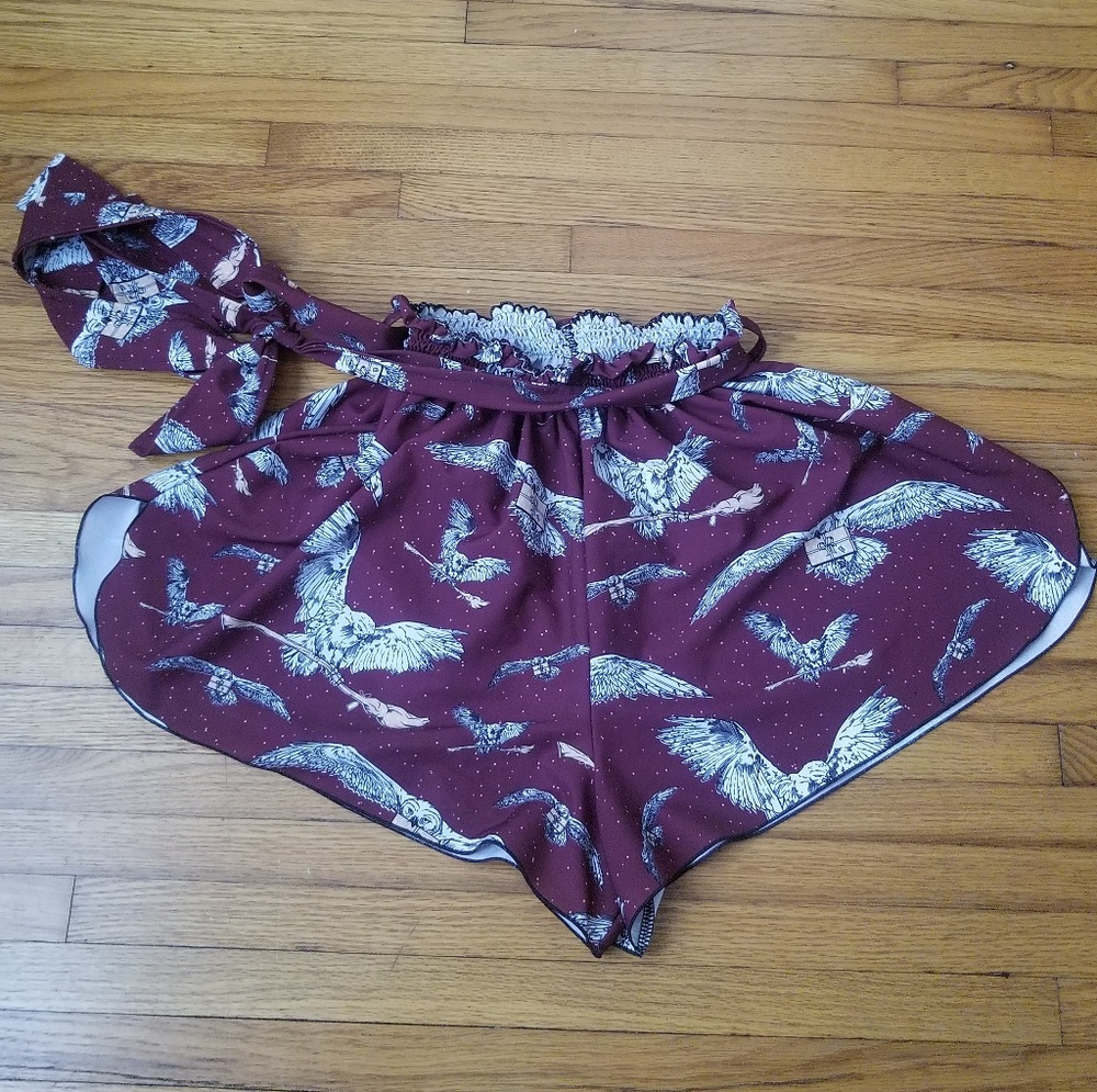 Hedwig owl post flouncy shorts